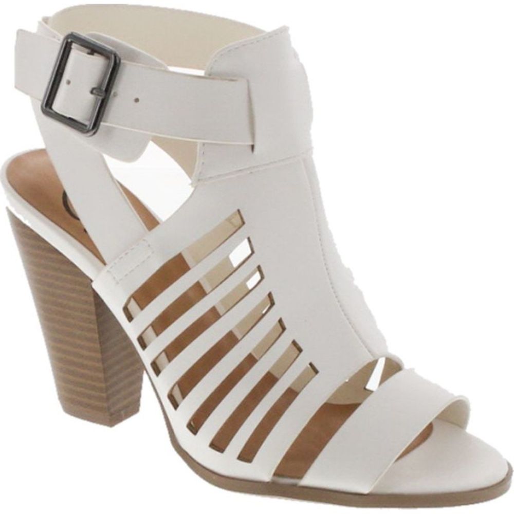 Soda Yummy White Womens sandals 6.5 NEW
